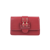 Maroon Buckle Detail Handbag