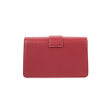 Maroon Buckle Detail Handbag