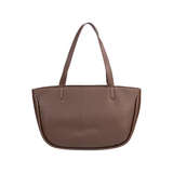 Brown Pebbled Tote Bag