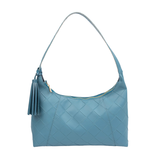 Teal Textured Tote Bag