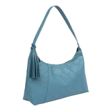 Teal Textured Tote Bag