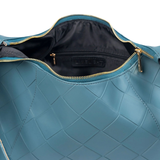 Teal Textured Tote Bag